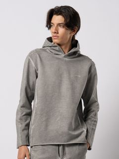 【予約品 9月23日(火) 締切】cut-off pull parker / カットオフ プルパーカー / ライトグレー