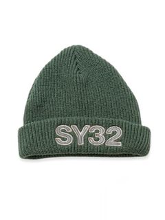 EMBROIDERY KNIT BEANIE / ロゴ刺繍 ニットキャップ / グリーン 【SY32 by SWEET YEARS GOLF】