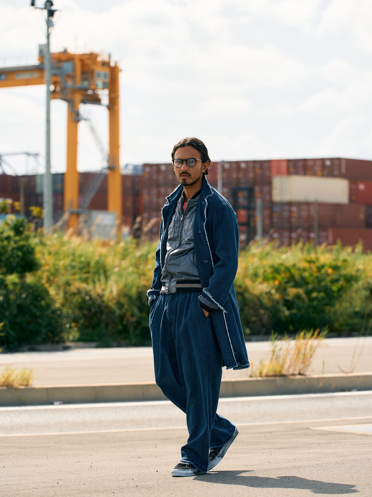 【予約品9月16日 10時締め】 2-tuck wide trousers / ワイドトラウザーズ / used