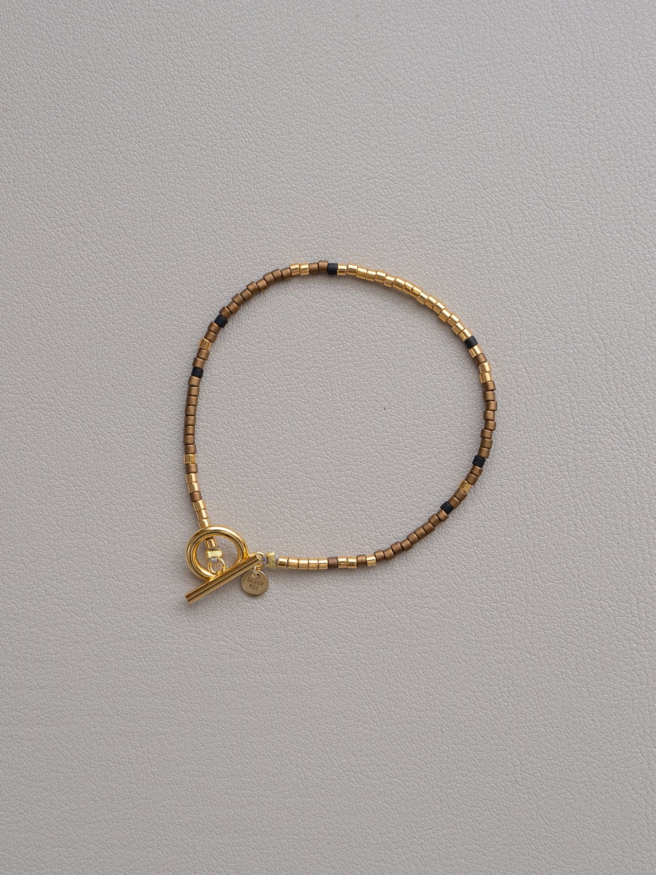 《予約品》 BEADS BRACELET / ブレスレット / コッパー・ゴールド 【Iroquois.SENTI】