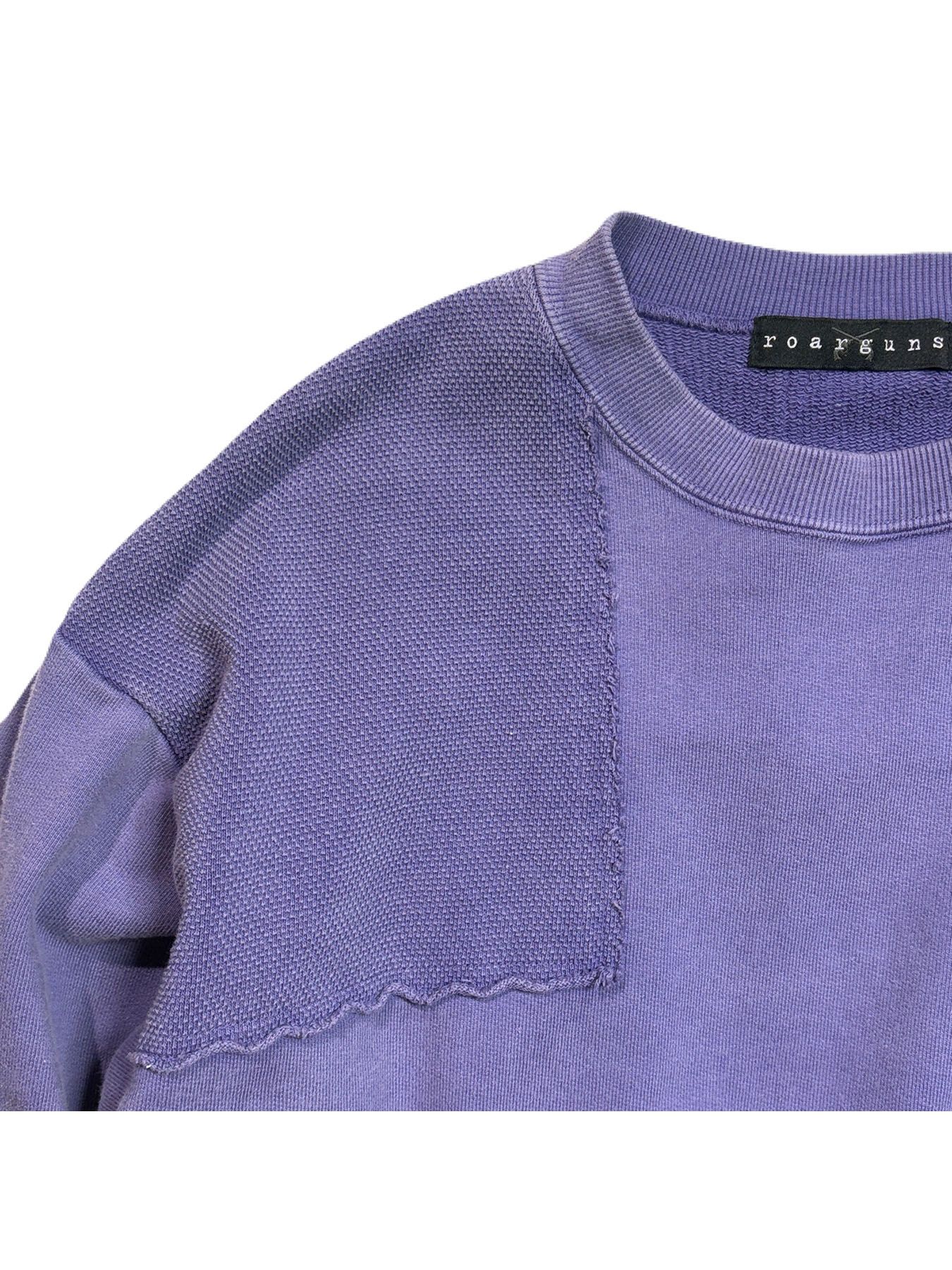 【予約品 3月9日(月) 18:00 締切】PATCHWORK SWEAT / パッチワーク スウェット / パープル