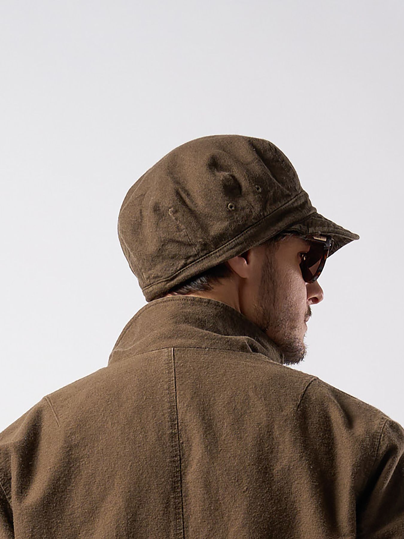 vintage work cap / ヴィンテージ ワークキャップ / ダークカーキ