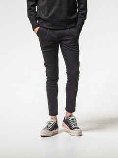 【予約品 8月31日(日) 締切】CHRIS EASY SUEDE TUCK PANTS / クリス イージー スウェードタックパンツ / ブラック