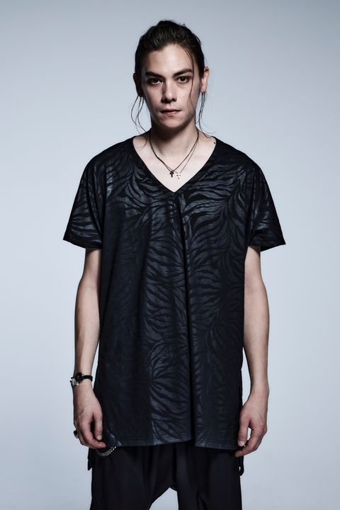 《予約品》 LooseVNeckT-Shirts / Black 【kiryuyrik】 3月入荷予定