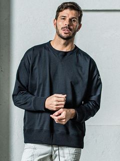 《予約11月17日19時締め》 EX sweat drop trainer / トレーナー / ブラック