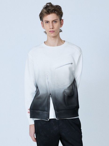 ライダース長袖 スウェットグラデーション【5351 POUR LES HOMMES】