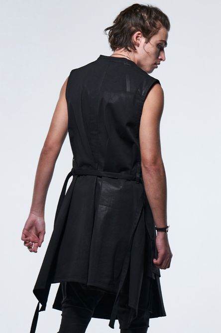 《予約品》 CoatingLongVest / ブラック 【kiryuyrik】 2023年3月以降入荷予定