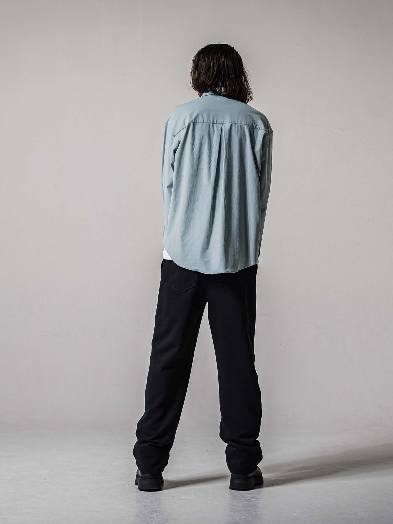 【予約品 11月16日(日) 締切】AZE  WIDE TUCK PANTS / 畔編みニット セミワイドシルエット ワンタック イージーパンツ / ブラック