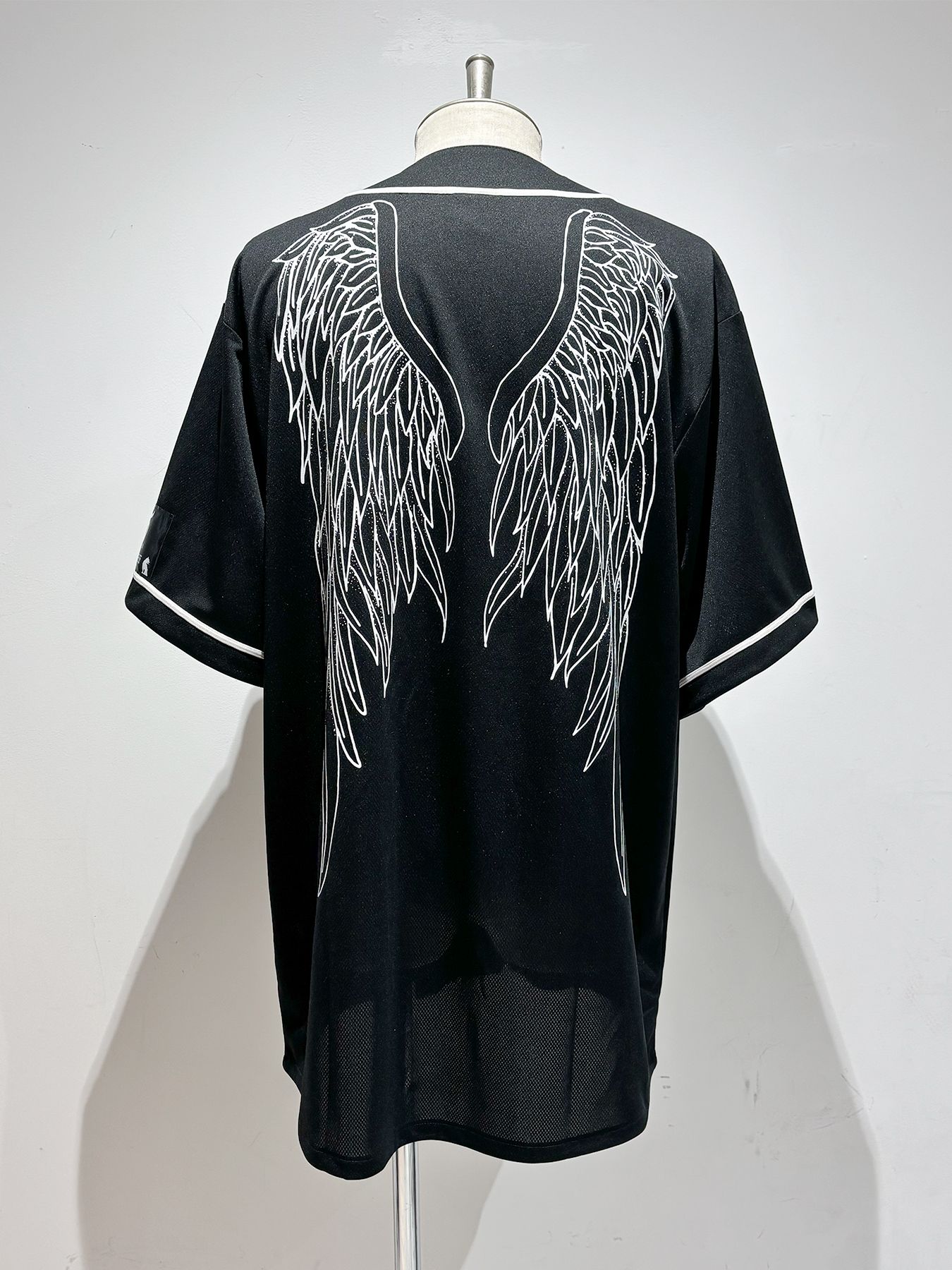 【予約品 6月21日(日) 締切】2026 ANGEL'S WINGS BASE BALL SHIRTS / ブラック×ホワイト
