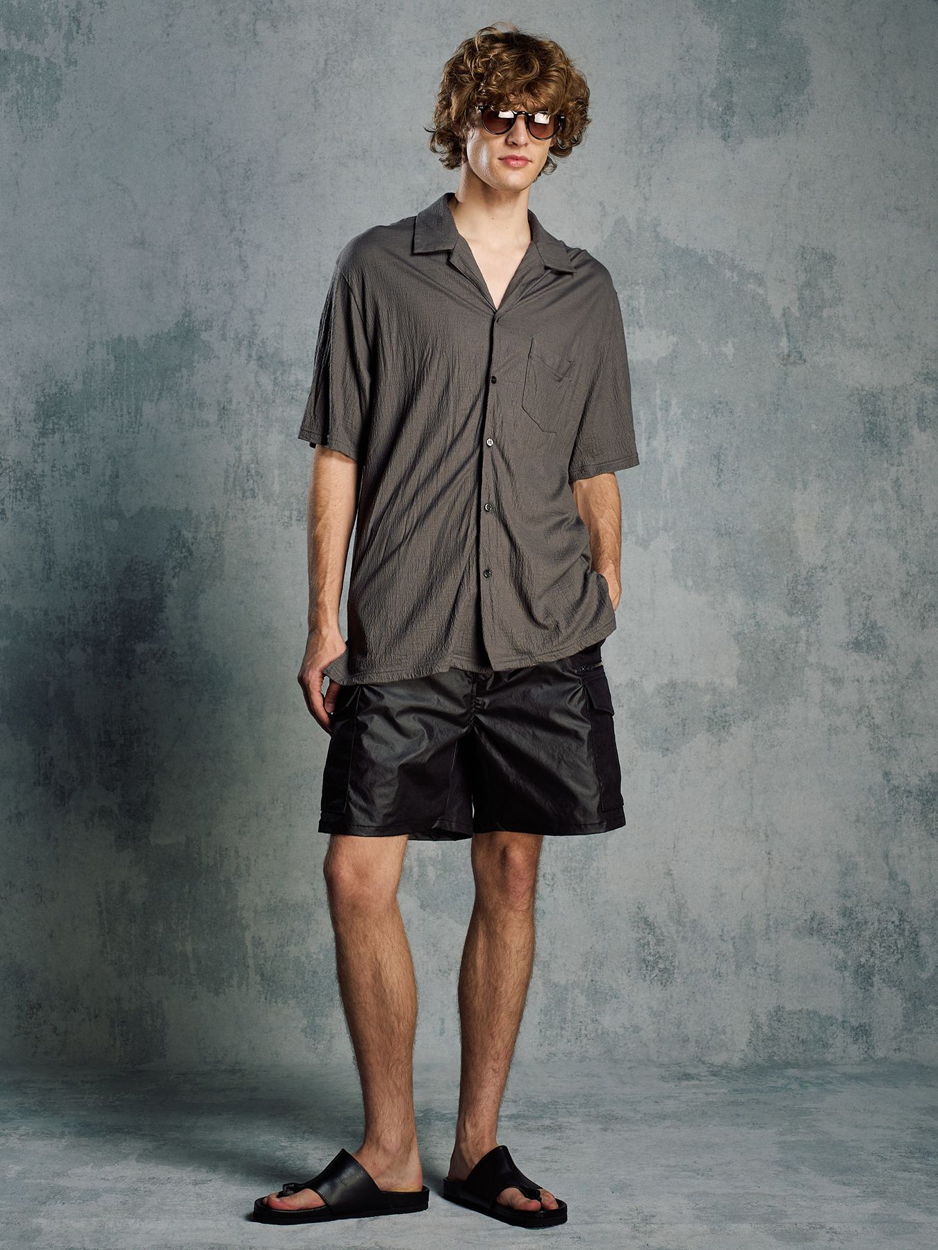 【予約品 1月25日(日) 締切】solid cargo shorts / ソリッド カーゴショーツ / ブラック