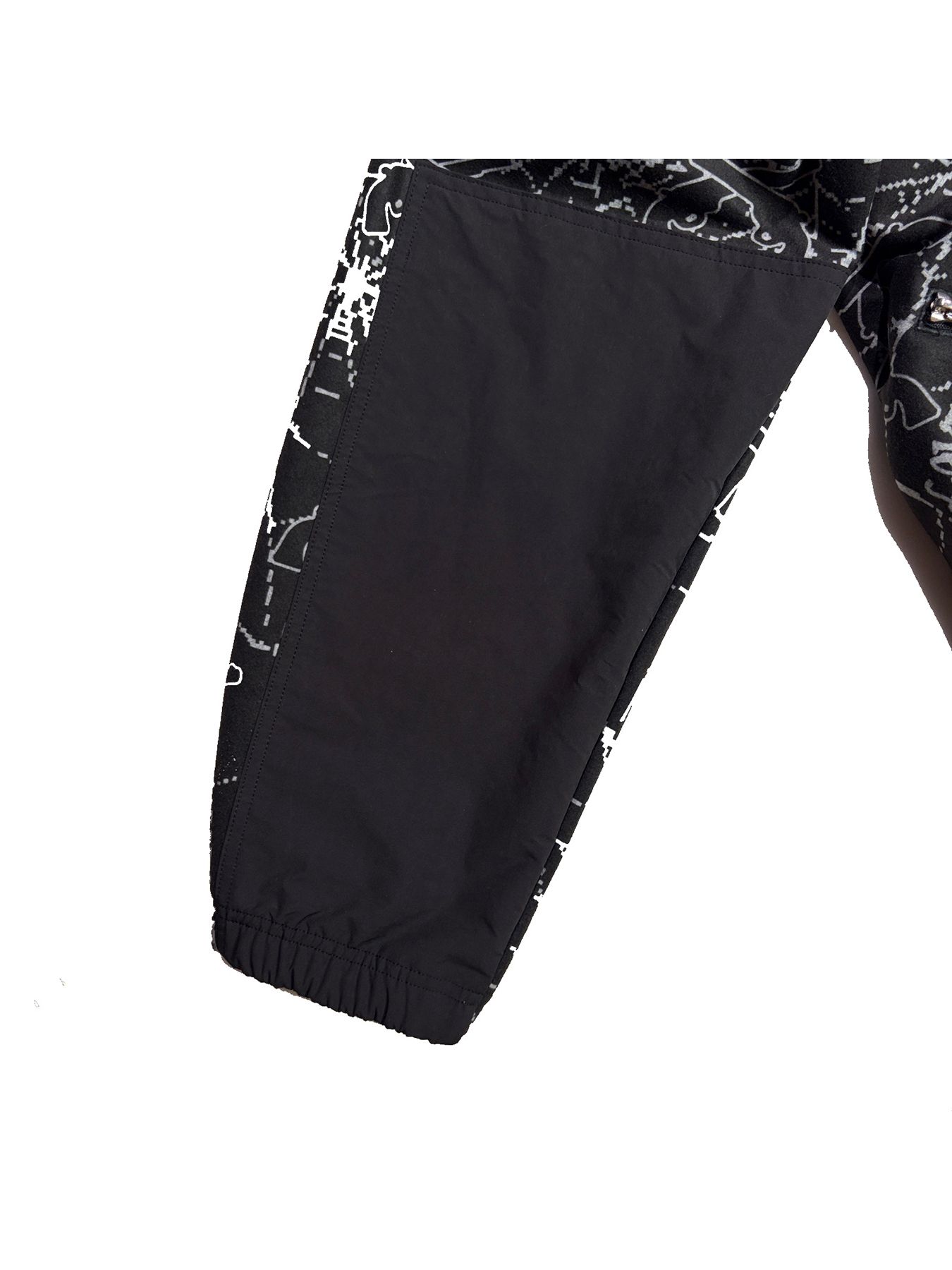 【予約品 3月9日(月) 18:00 締切】SPIDER PRINT JKT CRY / クリスタルクロスガン スパイダープリント フリース ジャケット / ブラック×グレー