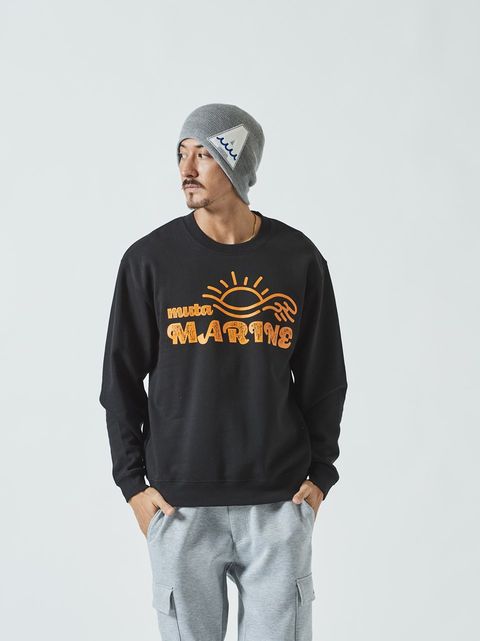 (予約品)  Trimming Pocket L/S Tee / Tシャツ / ブラック 【Acanthus×muta】 8月下旬頃入荷予定