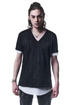 《予約品》 LayerdT-Shirts Tシャツ LacyJQD Jersey / Black&White 【kiryuyrik】 8月入荷予定