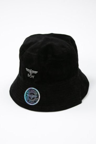 CORDUROY 2WAY BUCKET HAT/ ブラック 【BOY LONDON】