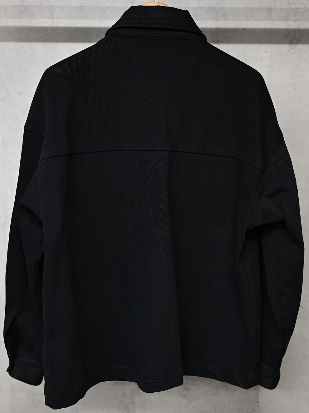 《予約11月17日19時締め》 DENIM JERSEY  OVER CPO  / デニムジャージ / ブラック