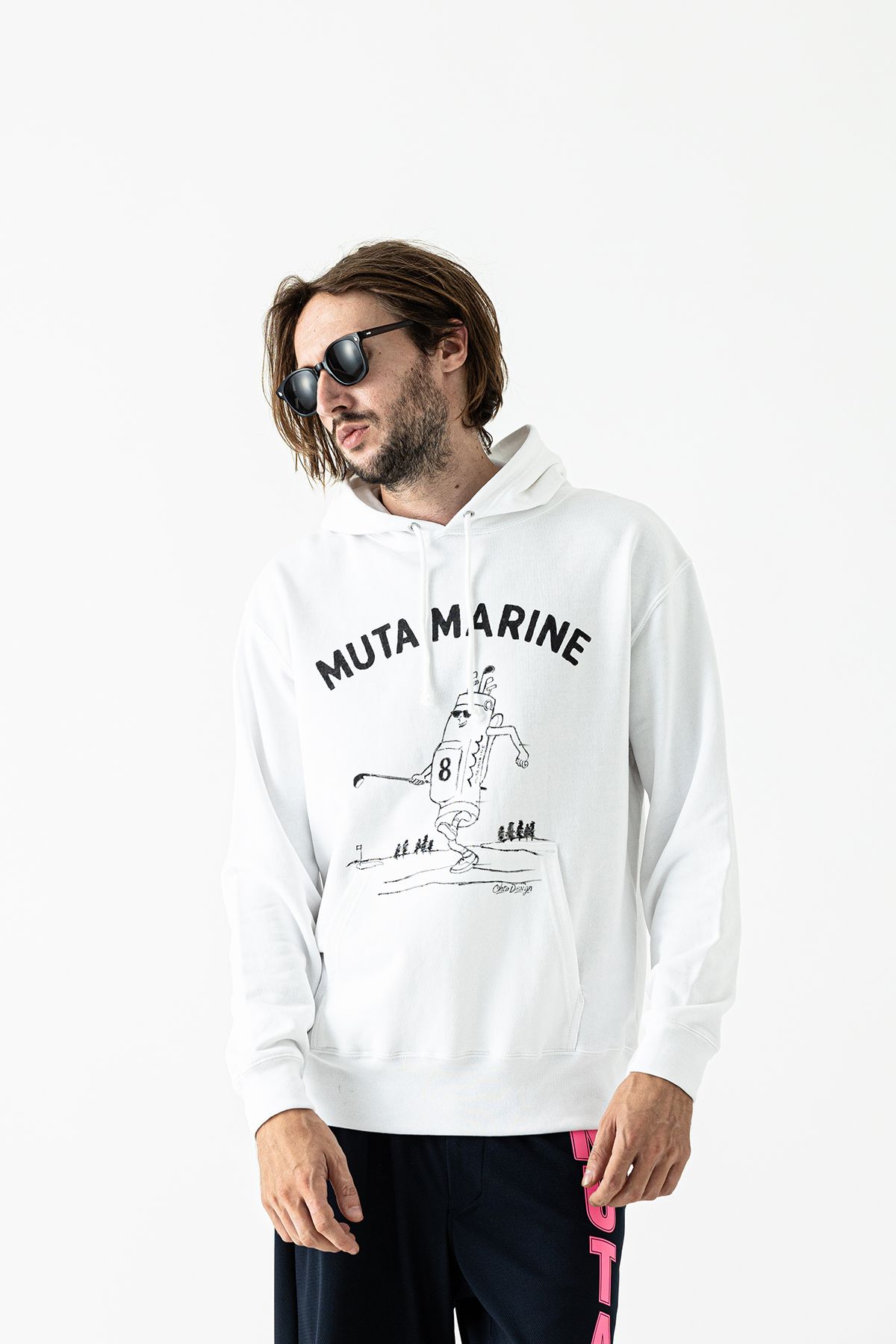 (予約品) muta ohtadesigh×SToL   Hooded Sweatshirt /  ホワイト  【Acanthus×muta】 2023年2月下旬~3月頃入荷予定