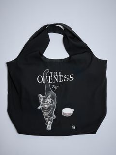 【予約品 4月26日(日) 締切】《犬猫保護活動チャリティー企画》Shoulder Tote Bag / ショルダー トートバッグ / ブラック