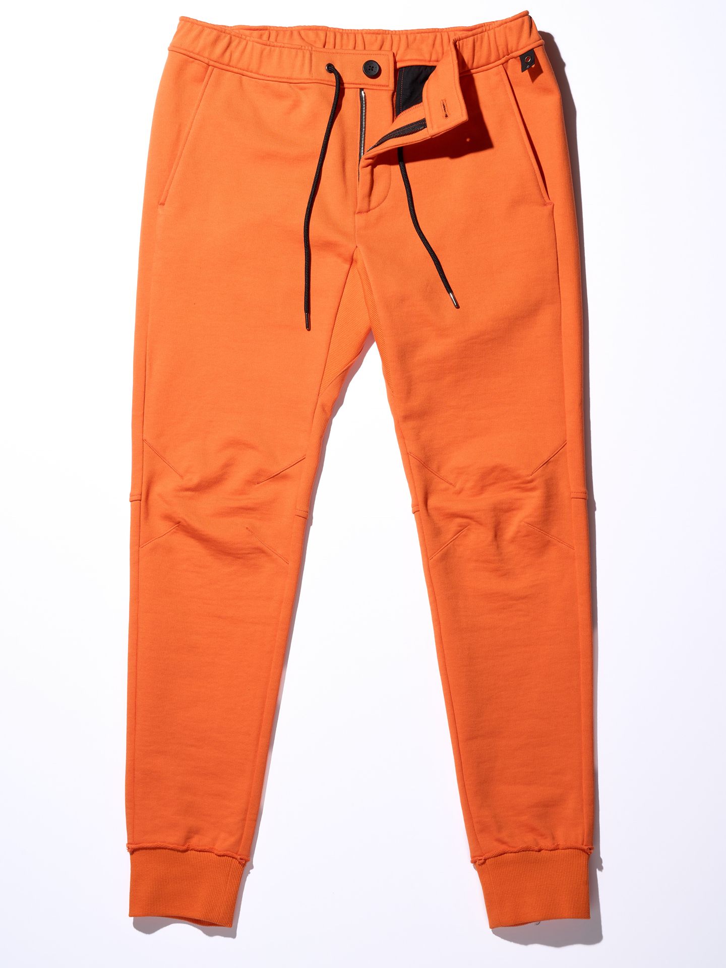 【予約品】 basic rib sweat pants / スウェットパンツ / オレンジ