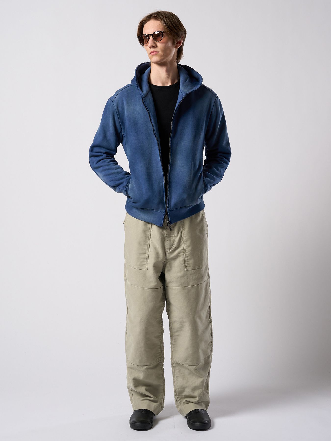 【予約品 4月19日(日) 18時締切】slim basic crew-neck L/S / スリムベーシック クルーネック ショートスリーブ / ディープブラック