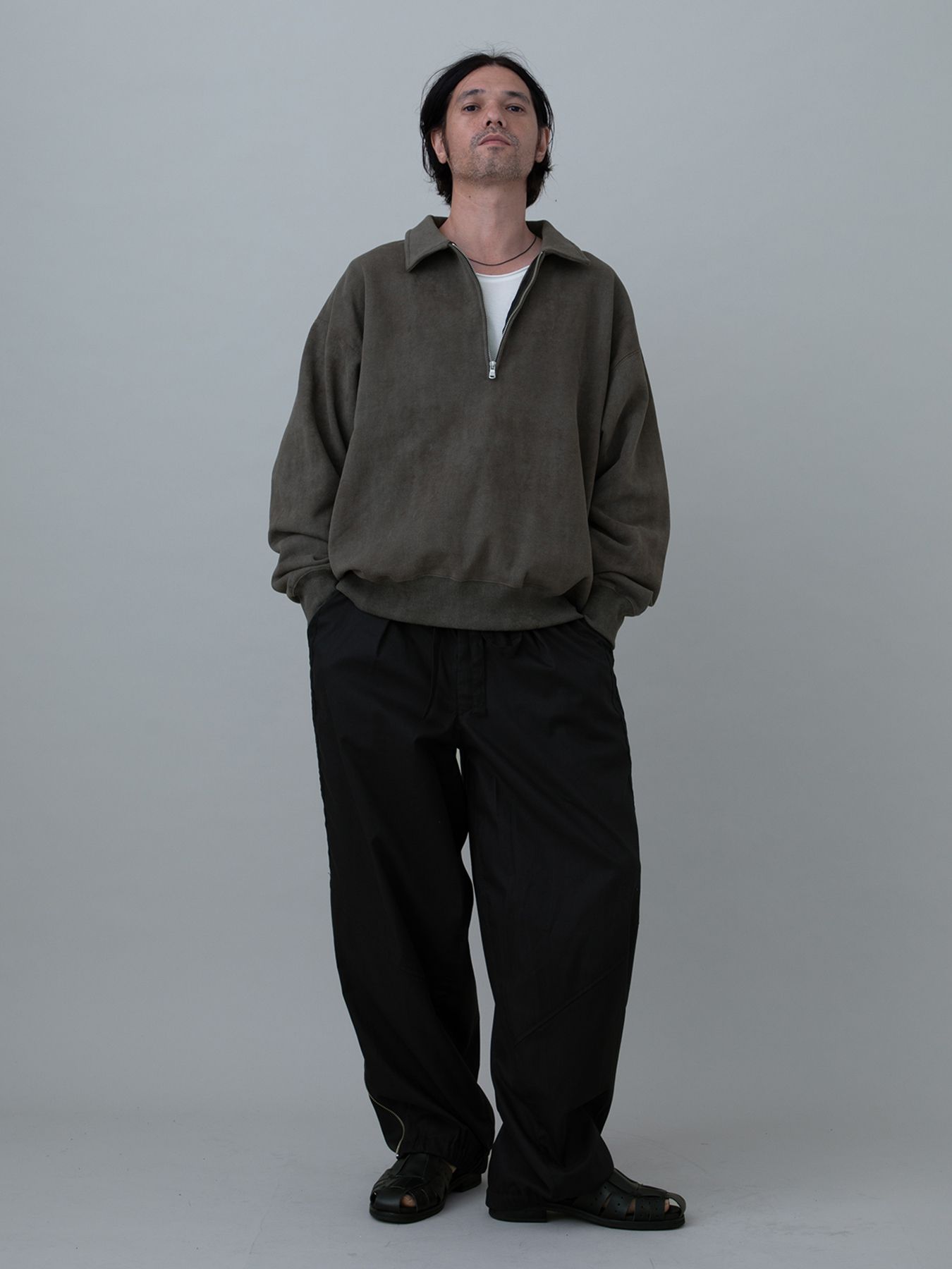 【予約品 11月23日(日) 締切】MINIMALPULLOVER / プルオーバーシャツ / CHARCOAL