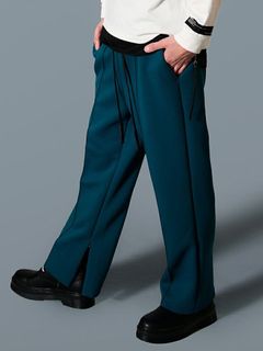 SENTER STITCH FLARE PANTS / フレアパンツ / ディープグリーン