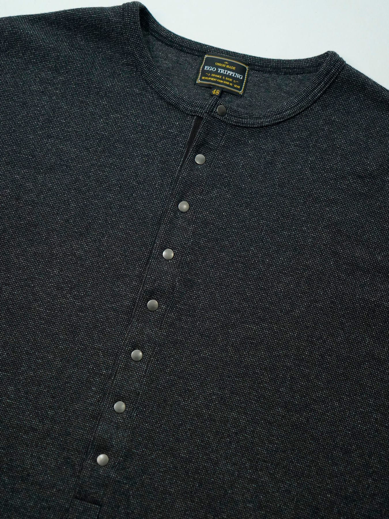 【予約品 】Deepfront / カットソー / 杢チャコール