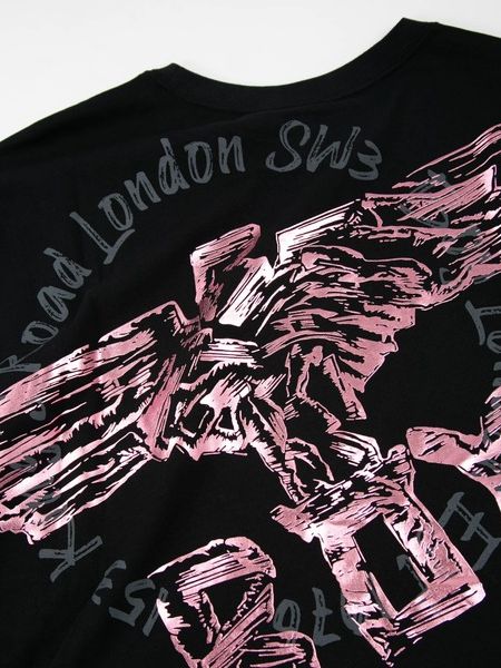 PINK EAGLE T-SHIRTS/ ブラック×ピンク 【BOY LONDON】