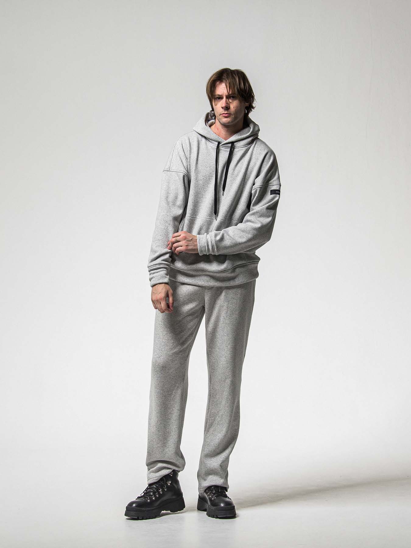 【予約品 8月31日(日) 締切】FRIDAY OLD COVER VEROURS FLEECE HOODIE / FRIDAYコラボ オールドカバー ベロアフリース フーディ / グレー