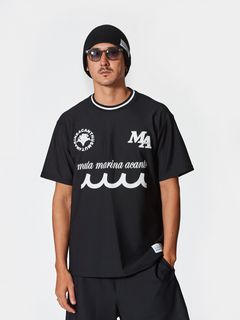 muta Mesh Soccer Top / Tシャツ / ブラック 【Acanthus×muta】