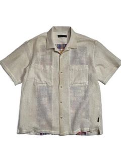 《予約品8月31日 23時55分締め》 BACK CHECK SH / チェックシャツ / ホワイト 【roarguns 】 2024年3月入荷予定