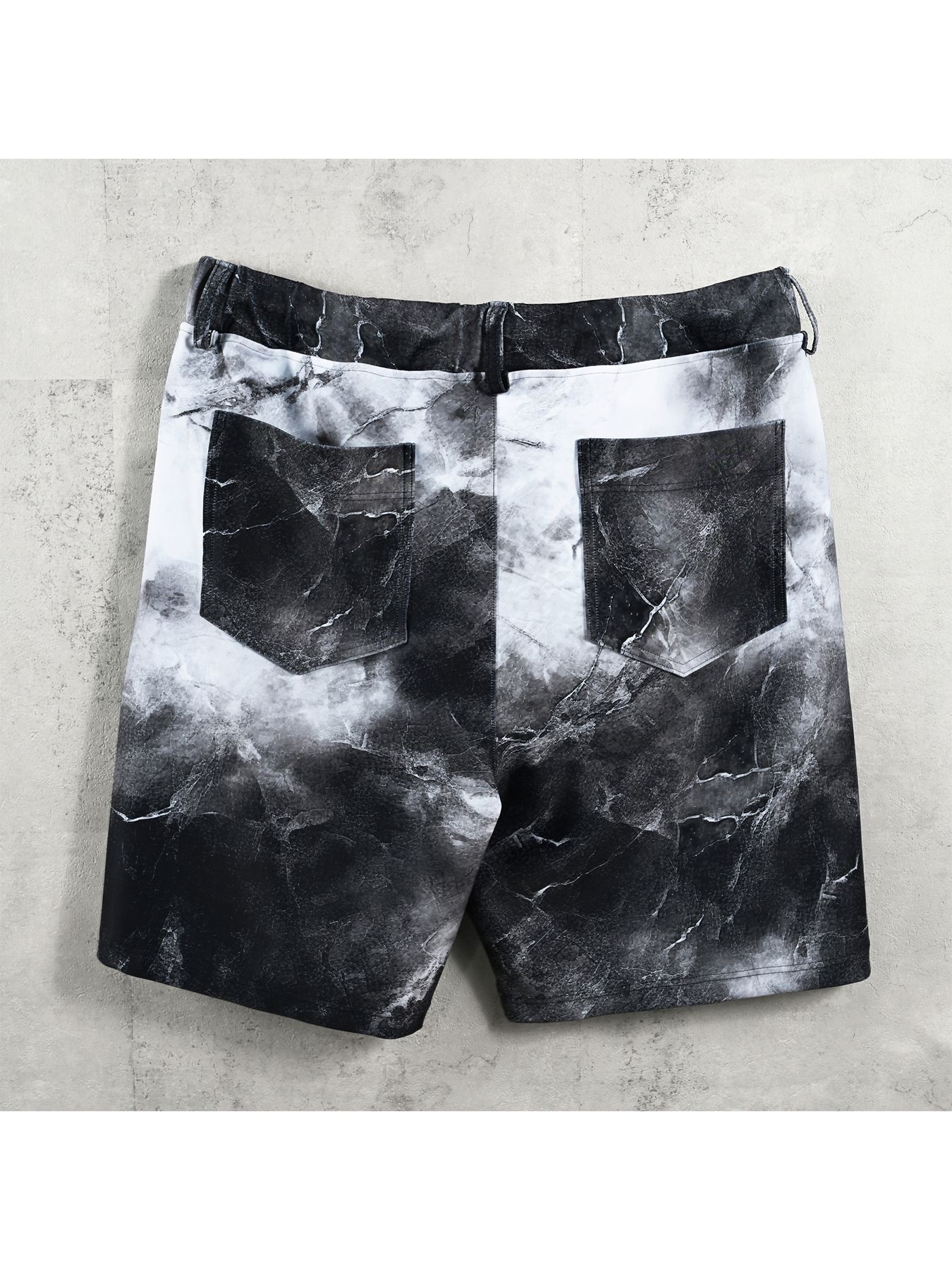 【予約品 】RASH SHORTS / ラッシュガード ショーツ / マーブルブラック