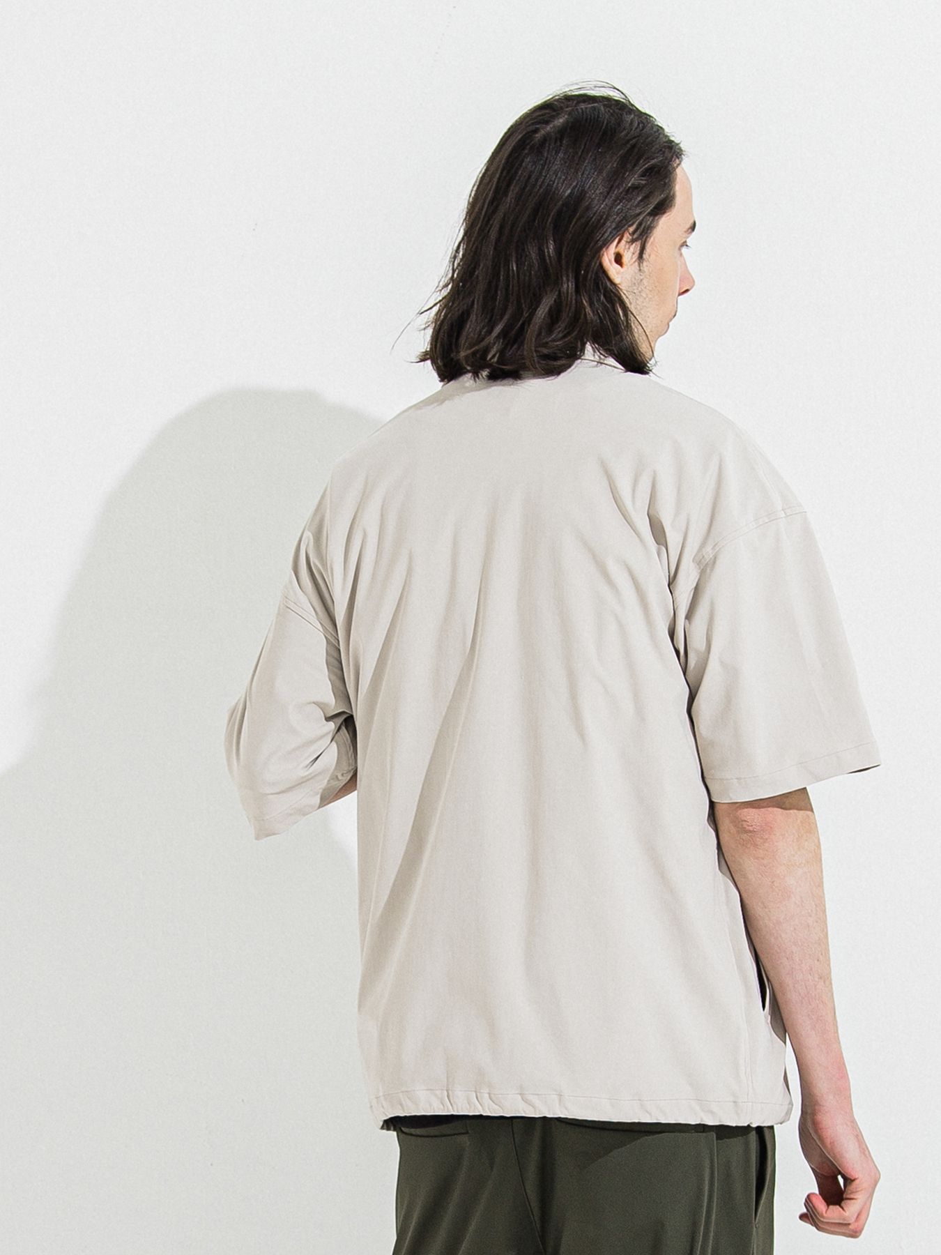 【予約品 】NYLON HALF COACH JACKET / グレージュ