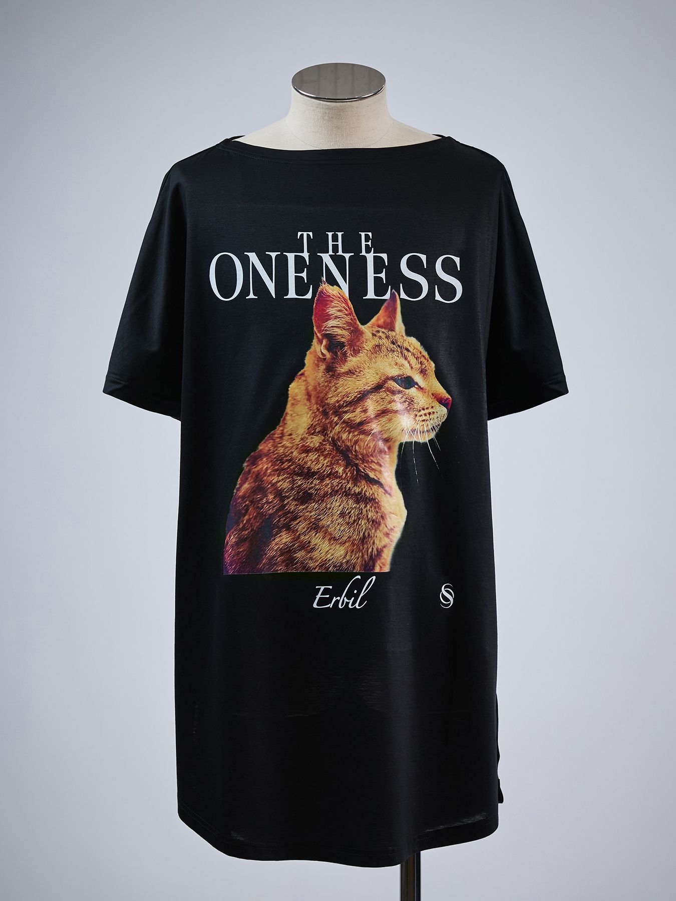 【予約品 4月26日(日) 締切】《犬猫保護活動チャリティー企画》Organic Cotton French Sleeve T / オーガニックコットン フレンチスリーブ Tシャツ / ブラック