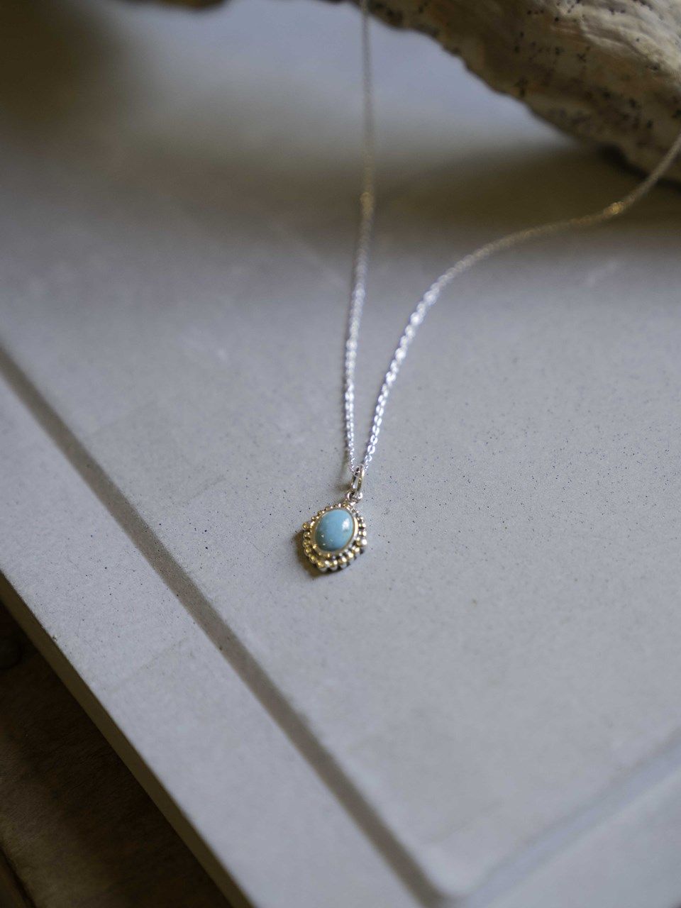 《予約品 》 STONE CHARM NE  / ネックレス / ターコイズ 【Iroquois.SENTI】
