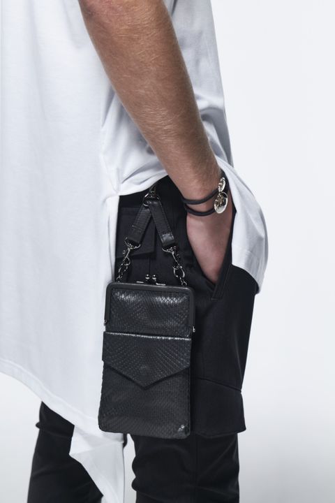 《予約品》 パイソンポシェット単品 Pochette / ブラック 【kiryuyrik】 2023年3月以降入荷予定