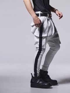 《予約品》 Line Sarouel Pants / ラインサルエルパンツ / ホワイト