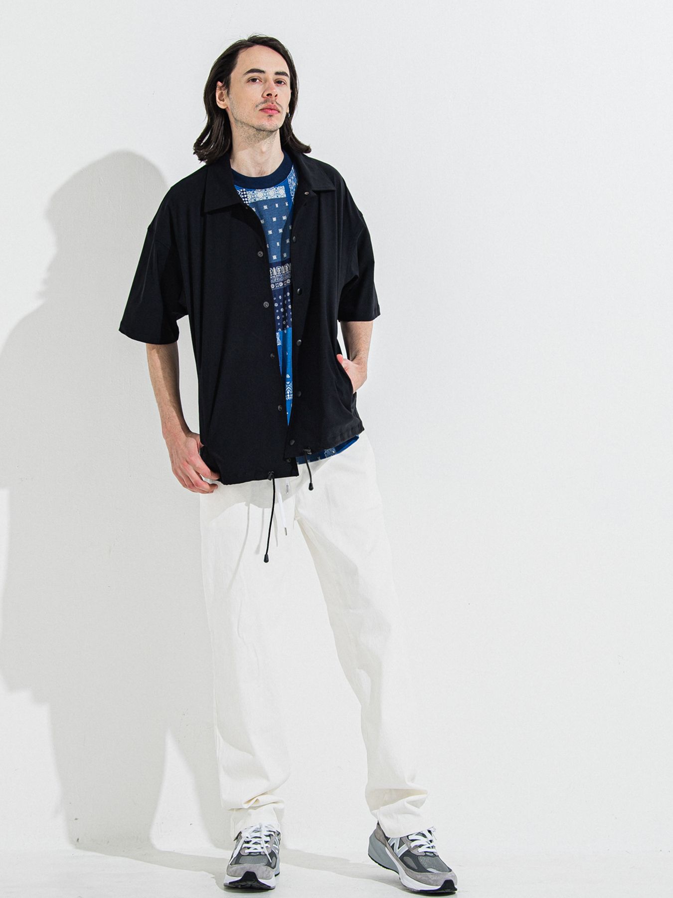 【予約品 】BANDANA OVER TEE / バンダナオーバーサイズTシャツ / ネイビー