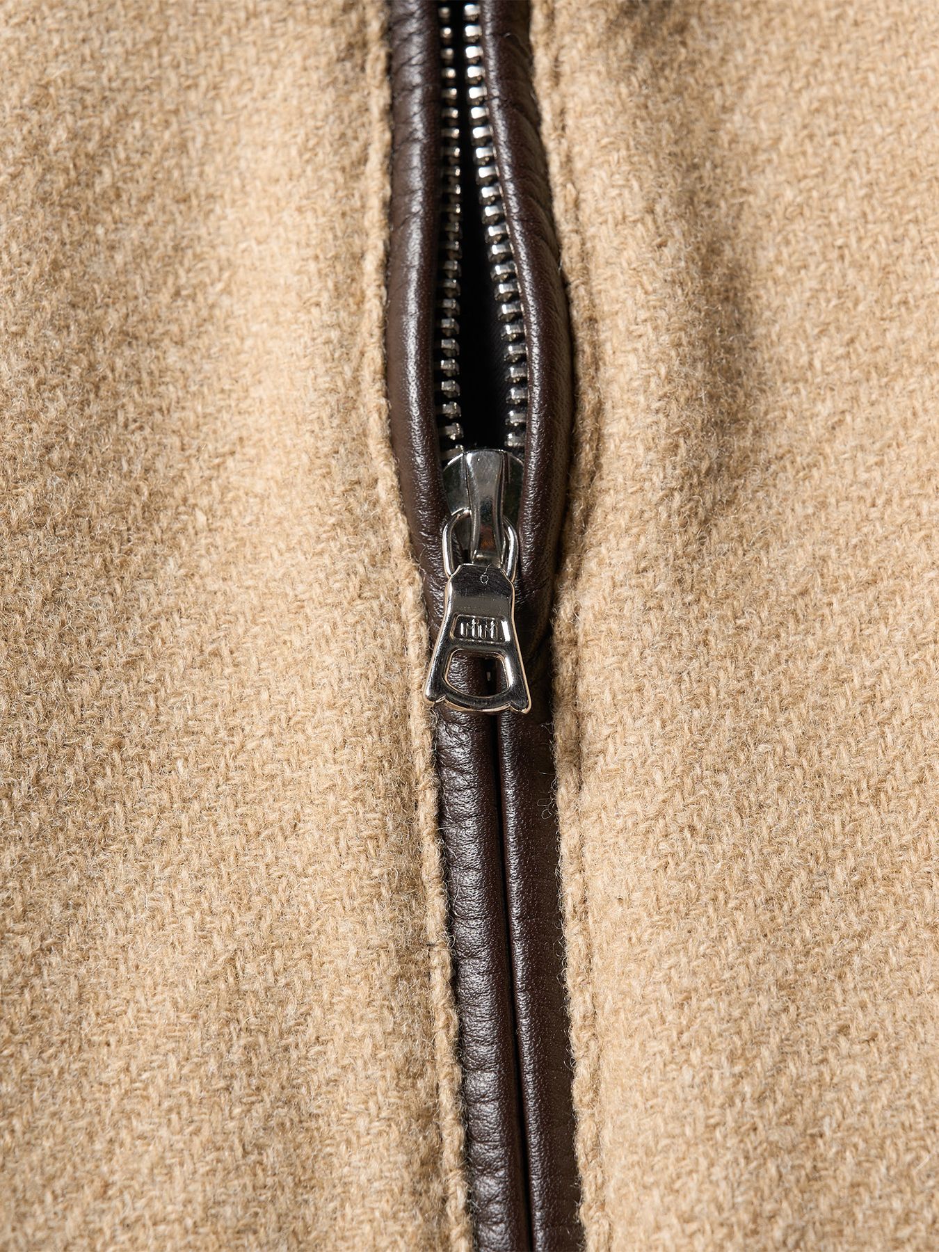 【予約品 】classical tweed zip blouson / クラシックツイード ジップブルゾン / ベージュ