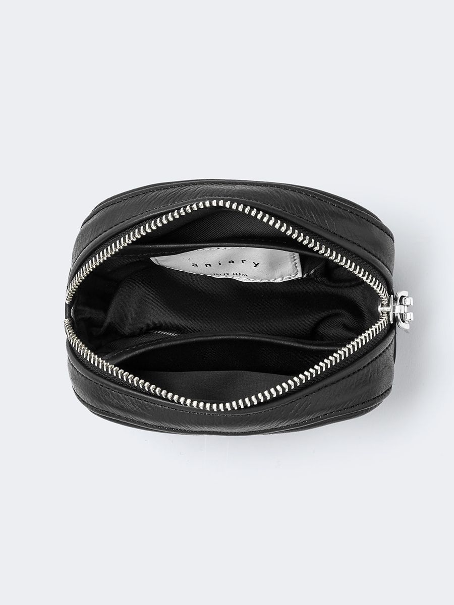 Sサイズ マルチケース Reality Leather / BLACK 【aniary】