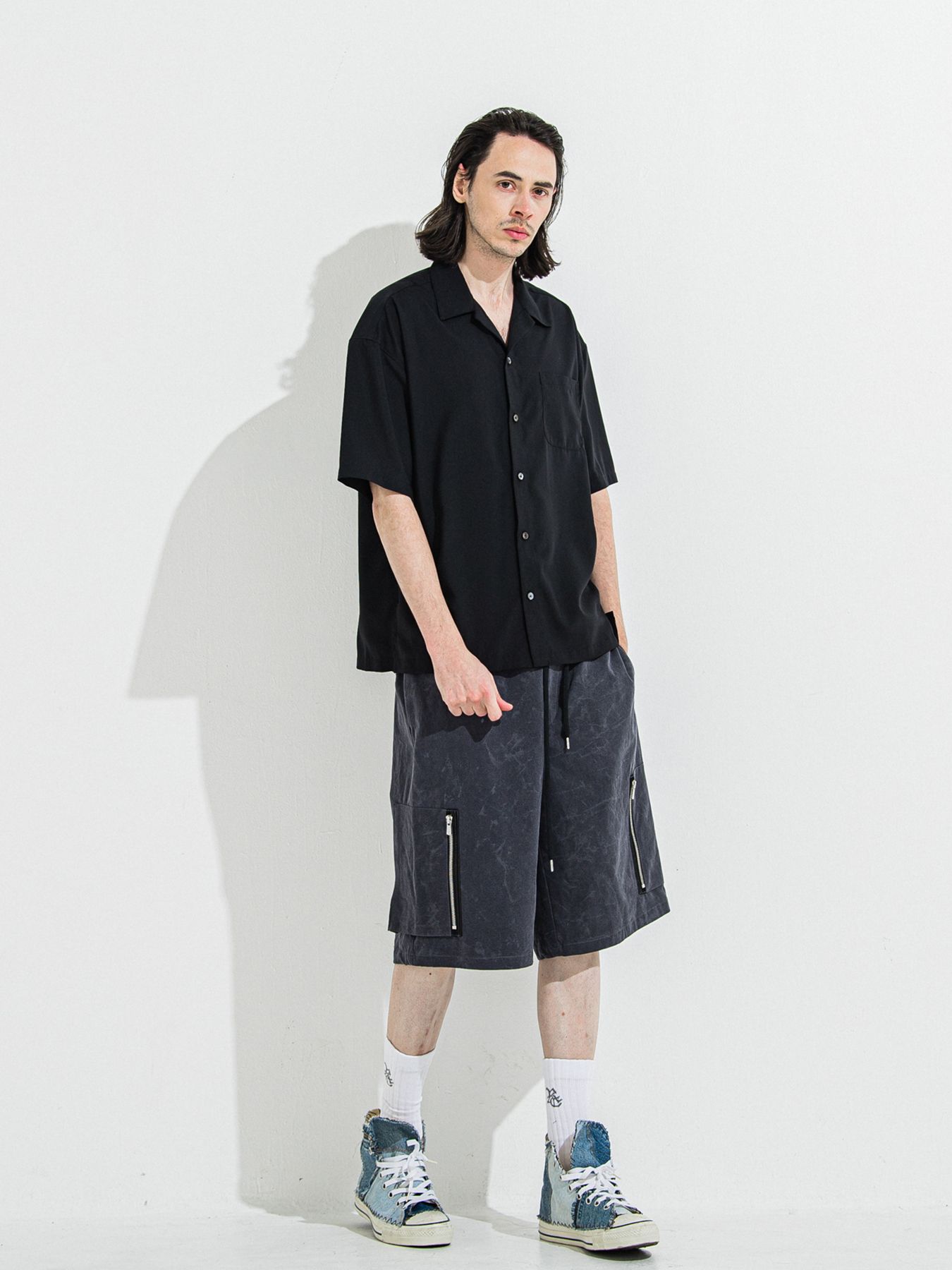 【予約品 】ZACK HALF SHIRT / ザックハーフスリーブシャツ / ブラック