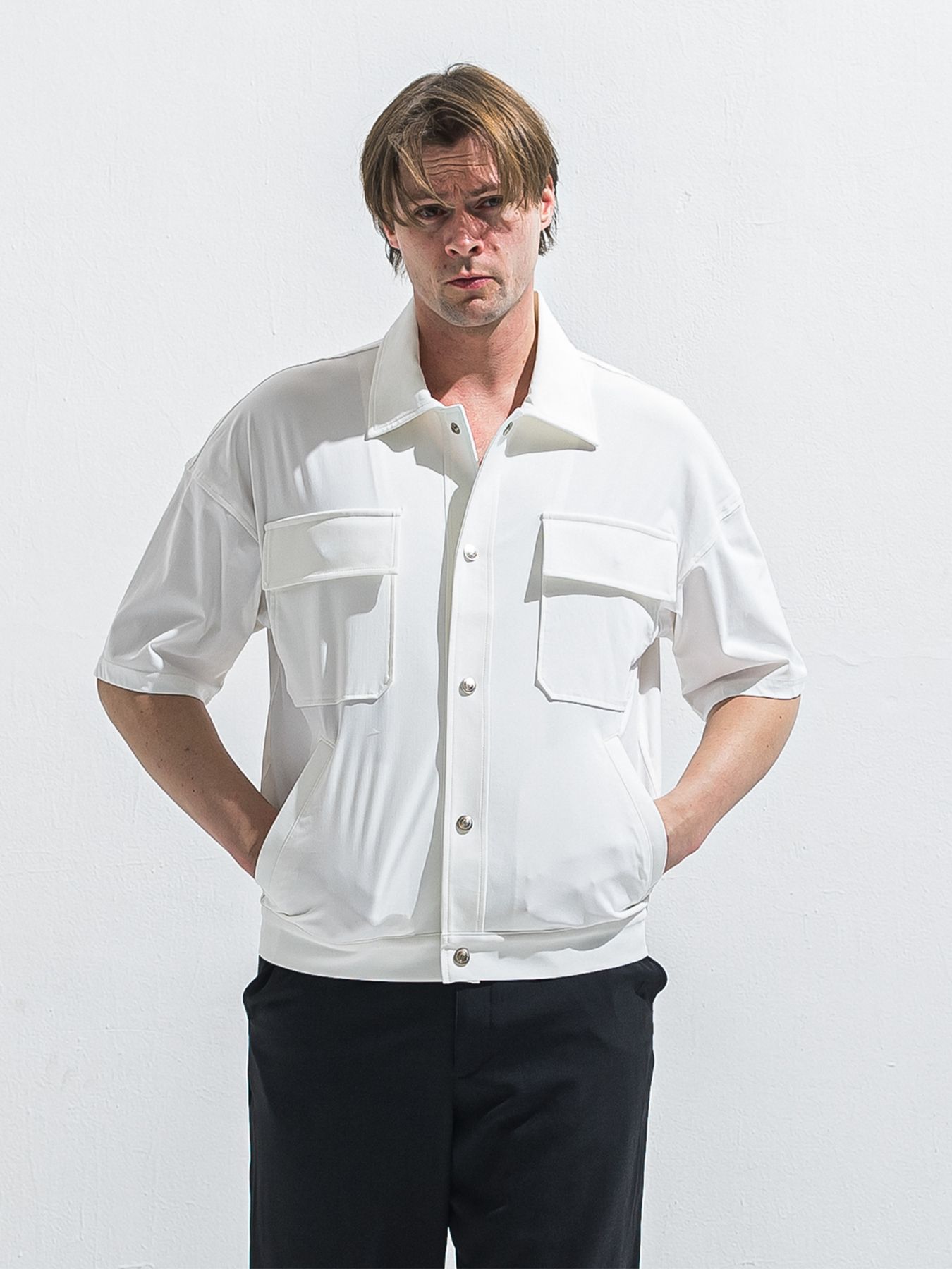 【予約品 2月15日(日) 18:00 締切】CPO HALE SHIRTS JK / CPOハーフスリーブジャケット / ホワイト