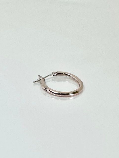 《受注生産》 THIN HOOP raised by wolves [LARGE] pink silver / シンフープピアス レイズド バイ ウルヴス L・ピンクシルバー 【注文から2～3週間後入荷】