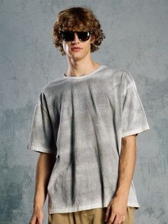 【予約品 1月25日(日) 締切】back-spray dye S/S / バックスプレー加工 ショートスリーブ / フェードスミ