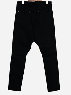 Supima High Power Stretch Denim Semi Sarouelセミサルエル Pants / BLACK 【ys Yuji SUGENO】