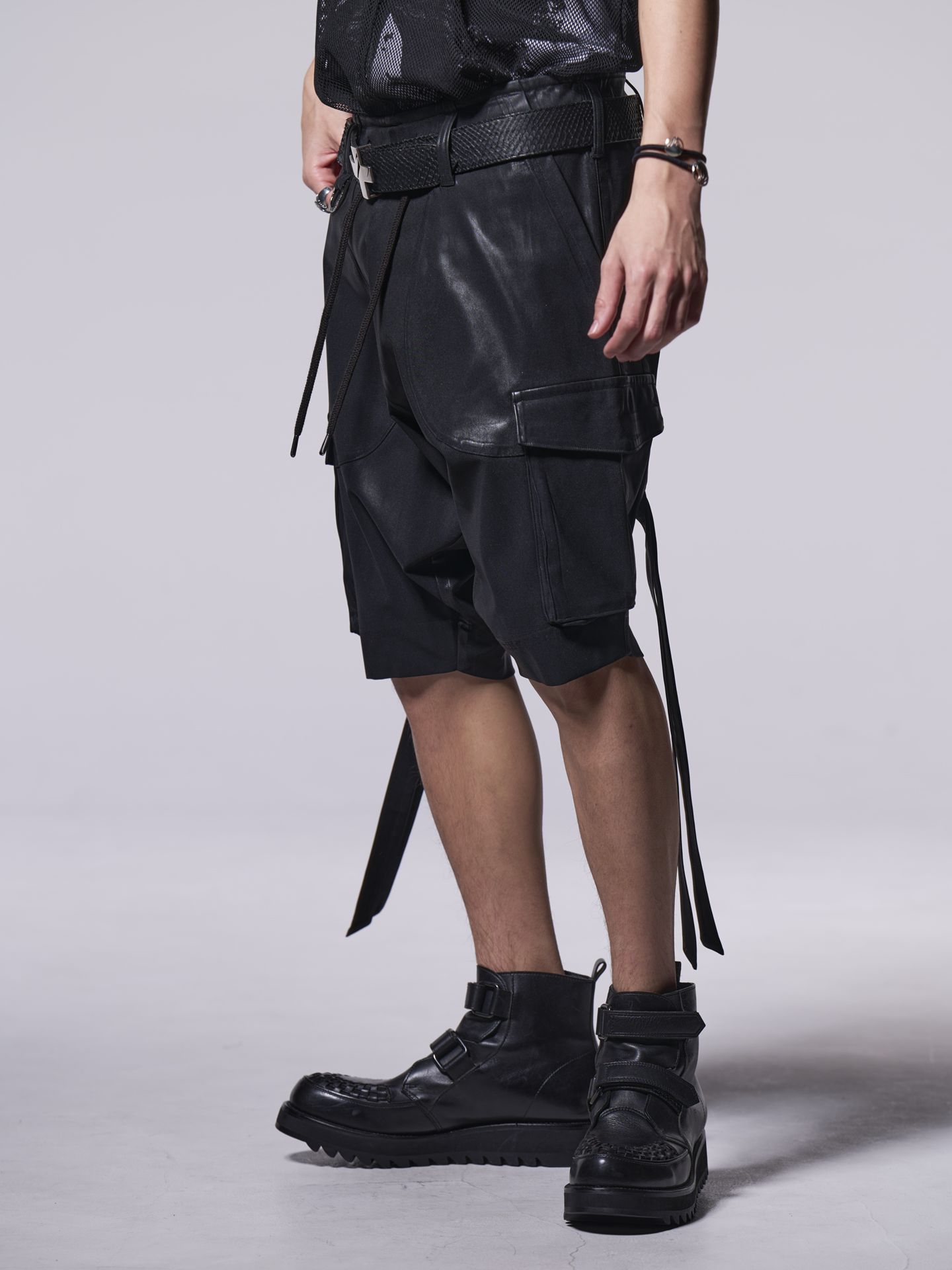 《予約品》 SarouelShortCargo / サルエルショートカーゴ / ブラック・コーティング