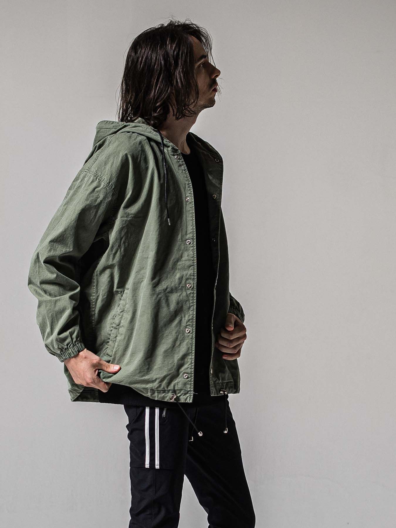 【予約品 11月16日(日) 締切】COACH HOODIE / コーチジャケットパーカー / カーキ