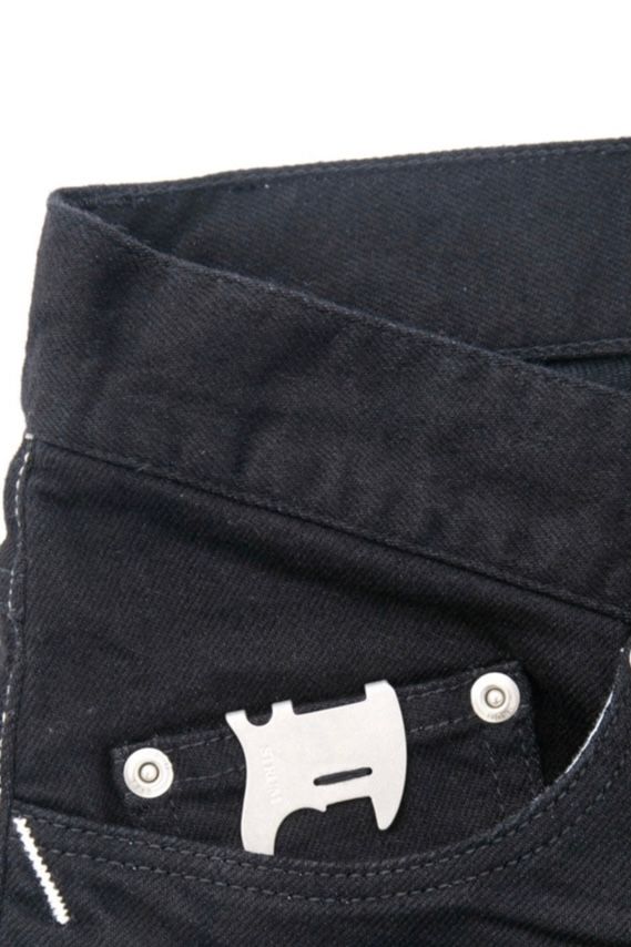 《予約品》 11oz オーガニックコットン ストレッチデニム SKINNY JOHN スキニー ワンウォッシュ / BLACK 【STRUM】 7月下~8月上旬入荷予定