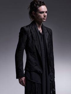 【予約品 7月13日(日) 締切】Short Peaked Jacket / ショートピークドラペルジャケット / ブラック