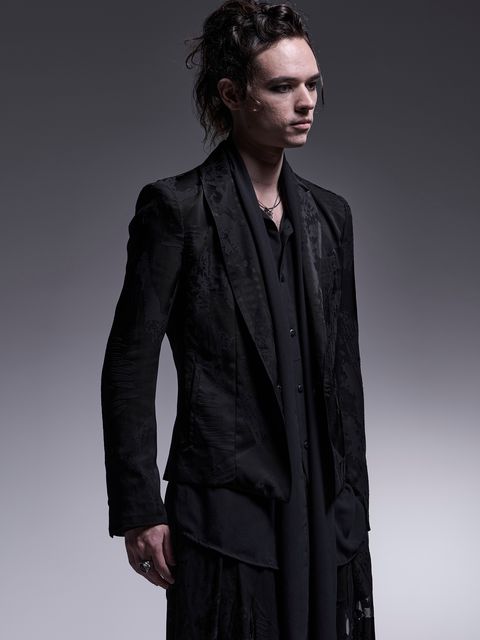 【予約品 7月13日(日) 締切】Short Peaked Jacket / ショートピークドラペルジャケット / ブラック