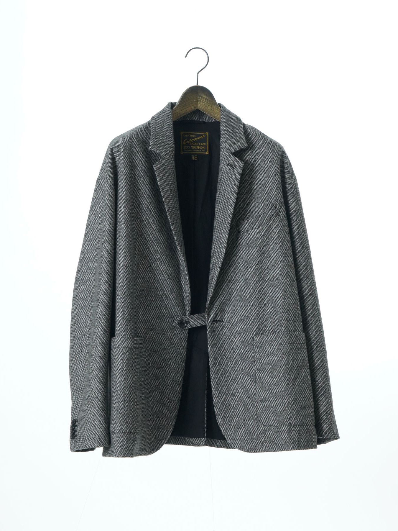 【予約品 】LOUNGECUT JACKET / ジャケット / アイボリー× ブラック
